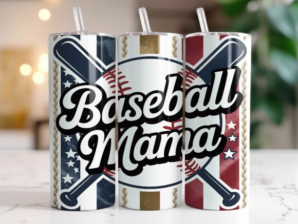 Baseball Mom Patriotic Tumbler Wrap Graphics Review