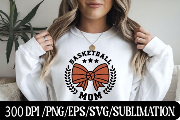 Basketball Bow Silhouette SVG for Graphics and T-Shirt Designs