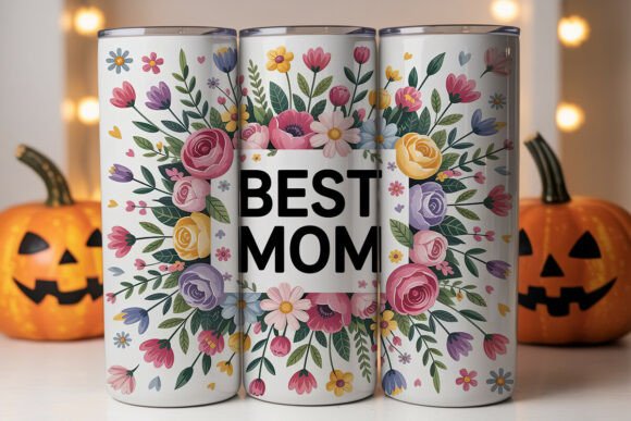 Best Mom Floral Tumbler Wraps Graphics Review