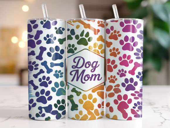 Dog Mom Graphics for Tumbler Wraps & Blogs