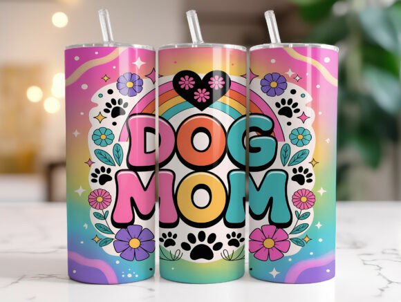 Dog Mom Tumbler Wrap Graphics for Blogs
