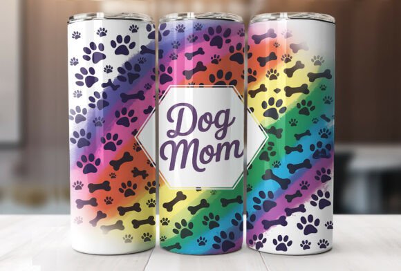 Dog Mom Tumbler Wrap Graphics for Crafters