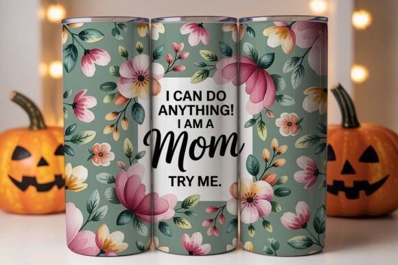 Floral Mom Wrap: Graphics for Tumbler Wraps