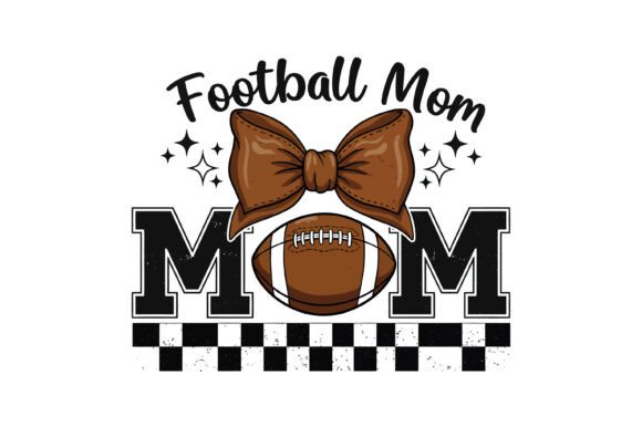 Football Mom Bow Game Day: Graphics for T-Shirt Designs