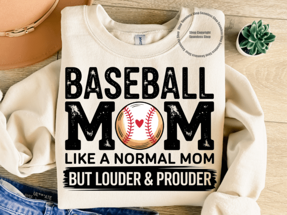 Game Day Baseball Mom PNG: Graphics for T-Shirt Designs