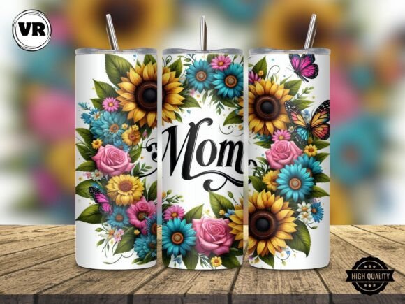 Mom 20oz Tumbler Wrap: Graphics for Branding