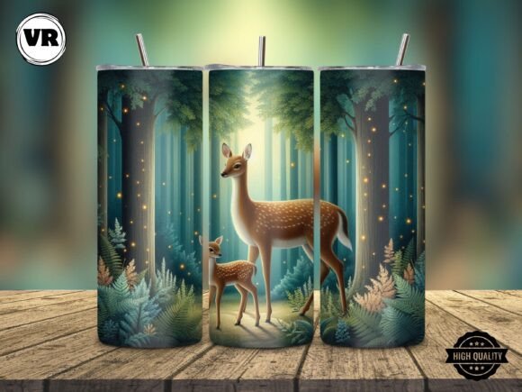 Mom Baby Deer Graphics for Tumbler Wraps & Blogs