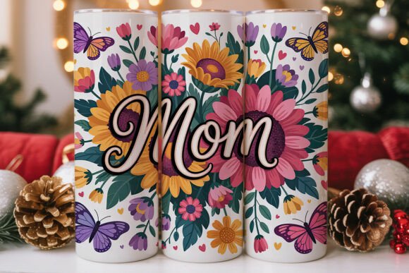 Mom Floral Tumbler Wrap Graphics Review