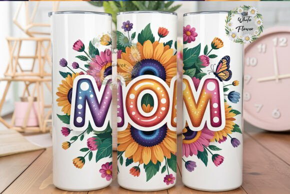 Mom Sunflower Graphics for Tumbler Wraps Review