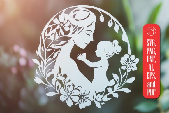 Paper Cut Mother’s Day SVG for Laser Cutting