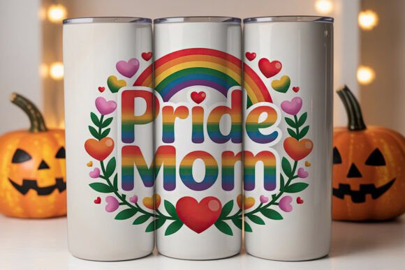 Pride Mom Graphics for Tumbler Wraps