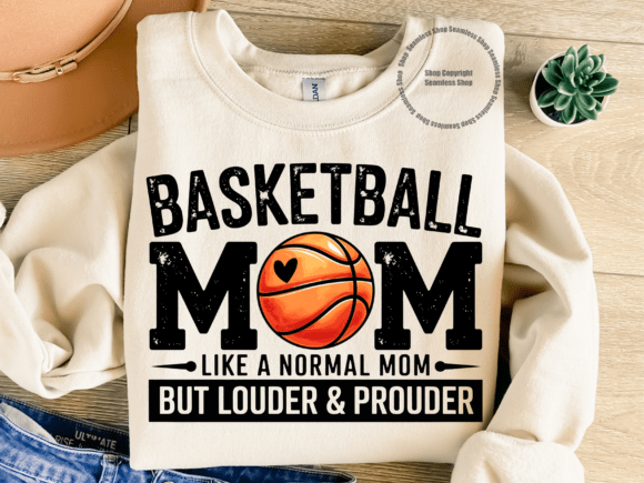 Retro Basketball Mom PNG: Graphics for T-Shirt Designs