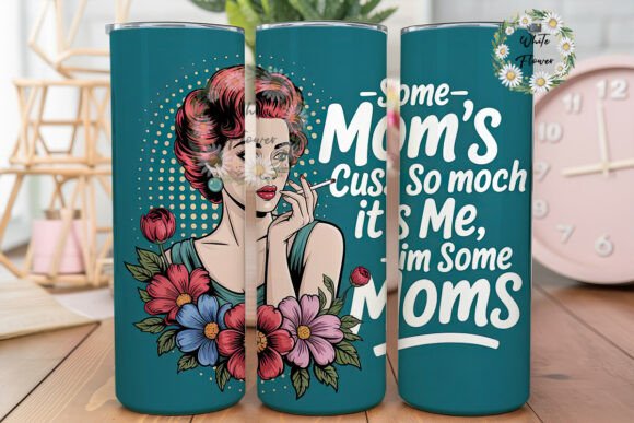 Sassy Mom Tumbler Wrap PNG: Graphics for Branding