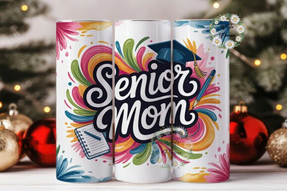 Senior Mom Tumbler Wrap: Graphics for Branding