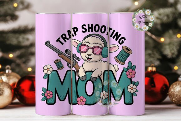 Trap Shooting Mom Wrap: Graphics for Tumbler Wraps